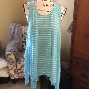 Shark-bite style tunic
